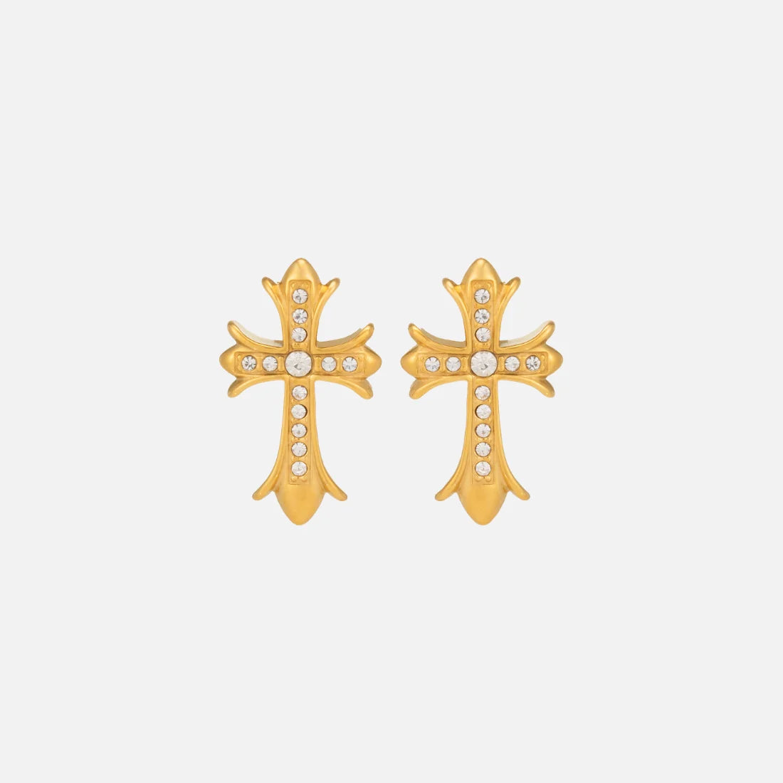 Boucles D'Oreilles Croix Gothic