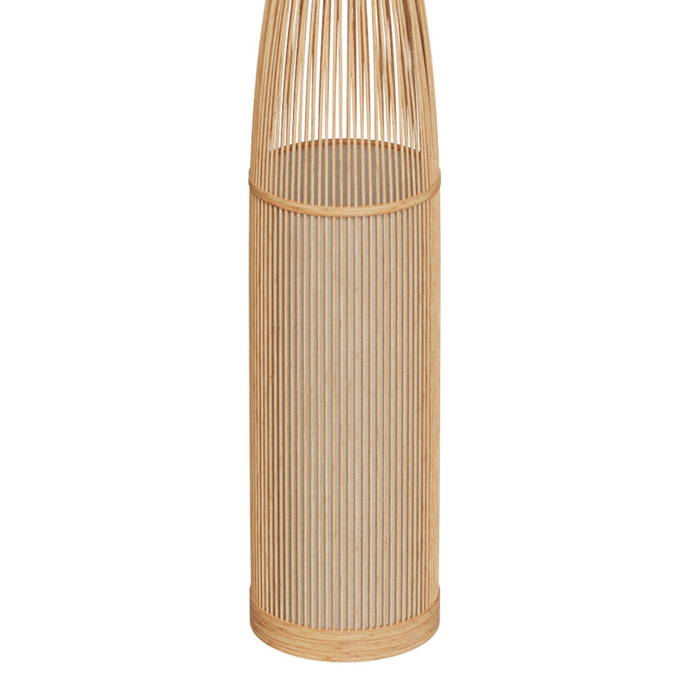 Huron - Lampadaire En Bambou Naturel