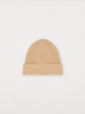 Bonnet Laine Tricoté Beige