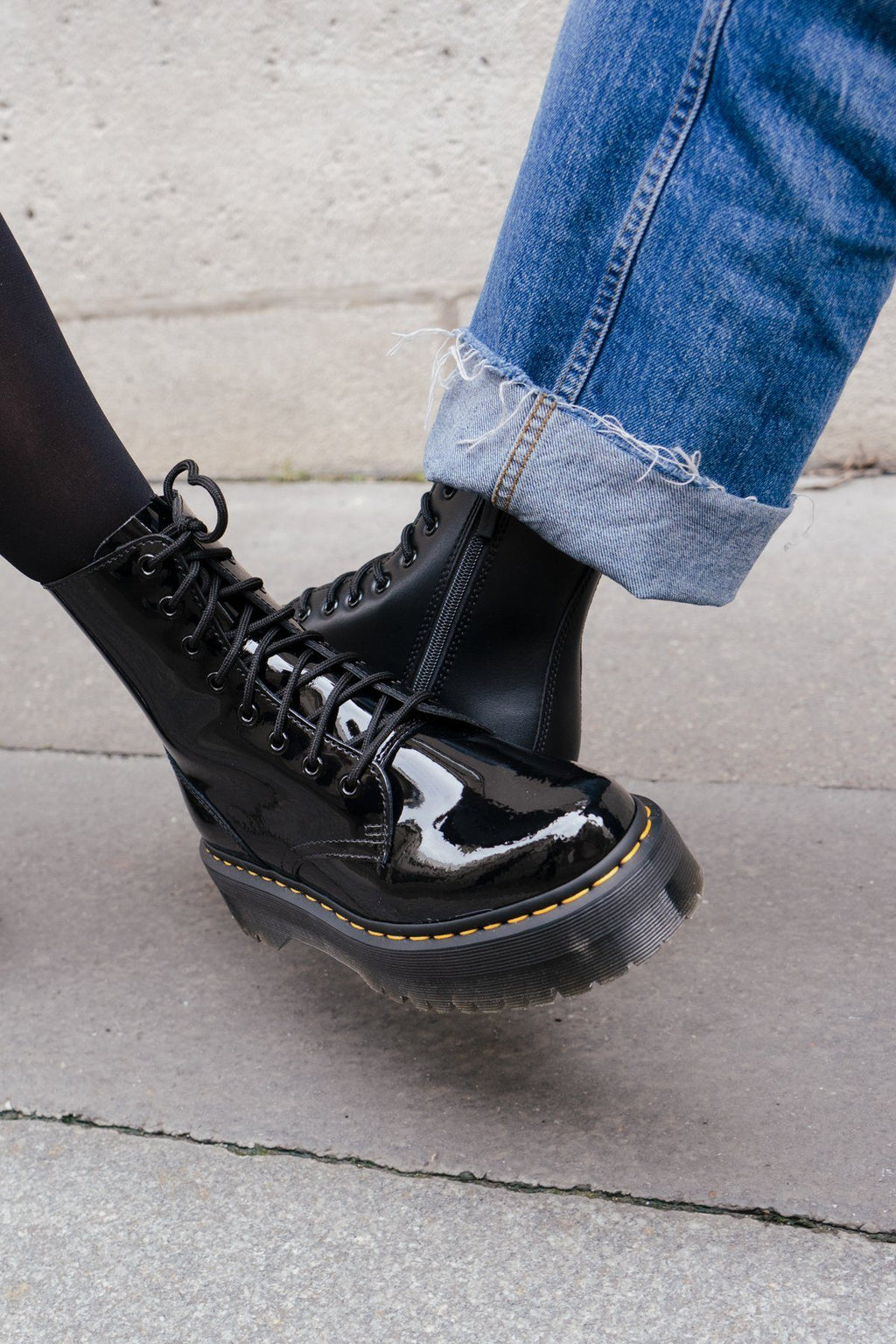 Boots Jadon - Noir Verni