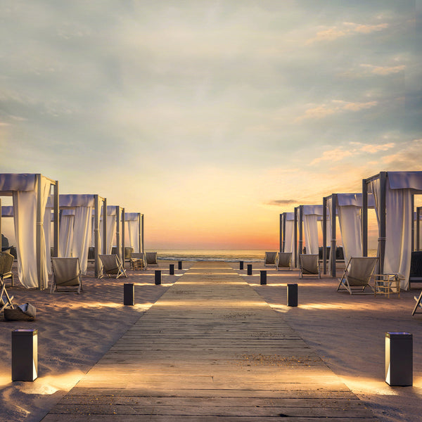 Milio - Solar Bollard & Post - Aluminum - Black