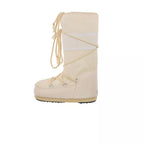 Icon Nylon Boots - Beige/Ecru