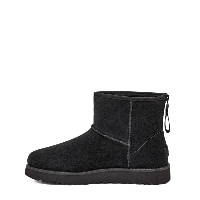 Botte UGG Classic Mini Logo Zip - Noir - Femme