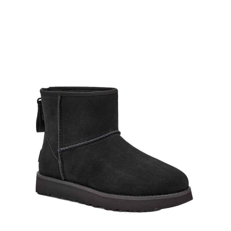 Botte UGG Classic Mini Logo Zip - Noir - Femme