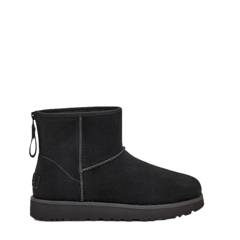 Botte UGG Classic Mini Logo Zip - Noir - Femme