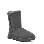 Bailey Zip Short Boots - Gray - Women