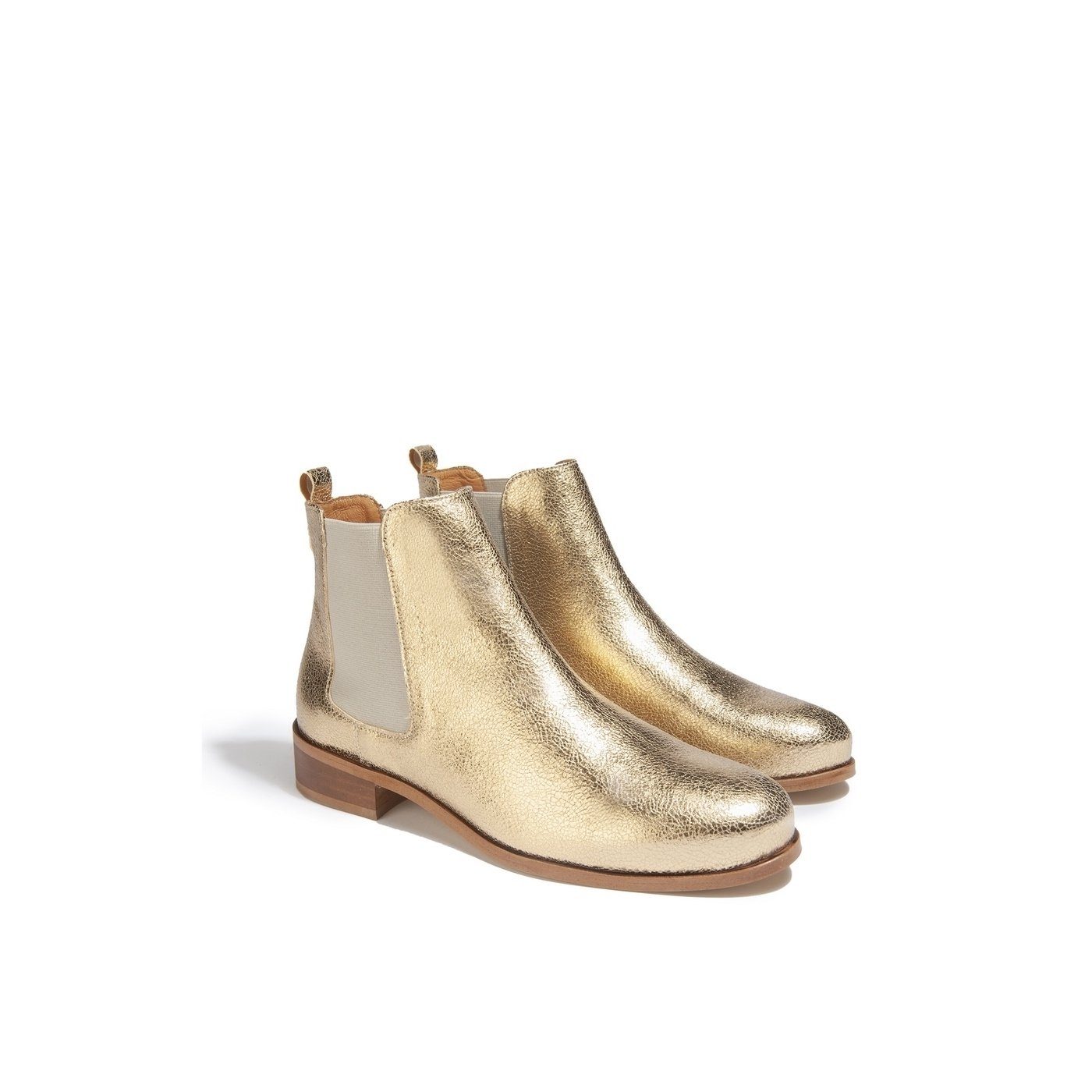 Anaki - Bottines Craquelé Doré - Anaki