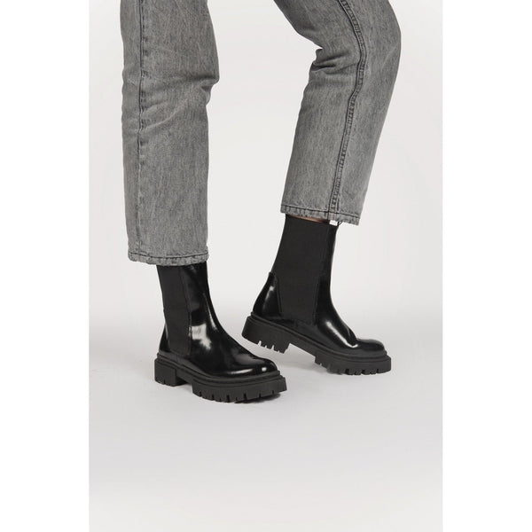 Anaki - Bottines Cuir Brossé - Noir - Anaki