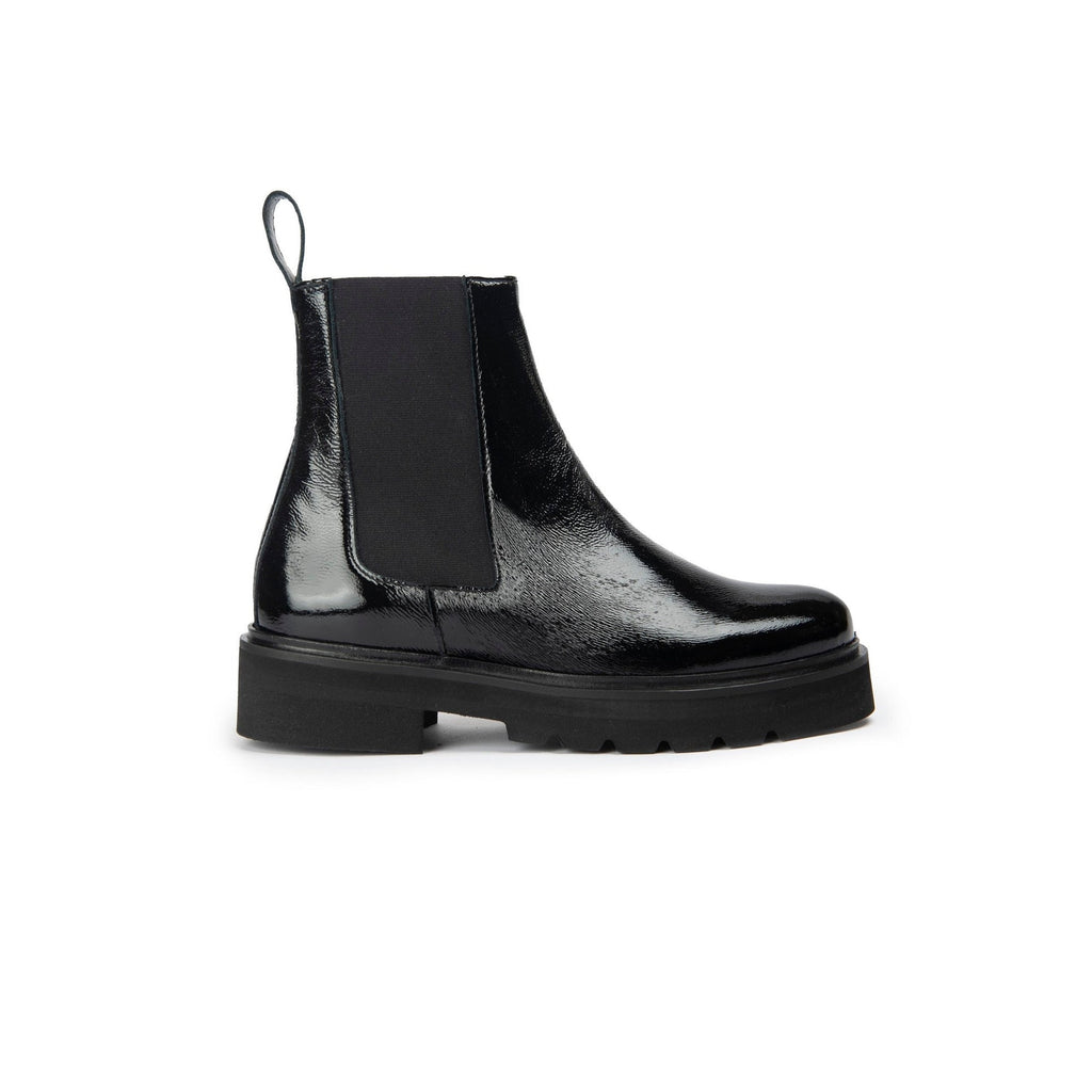 Anaki - Bottines Leeloo - Vernis Frippé Noir