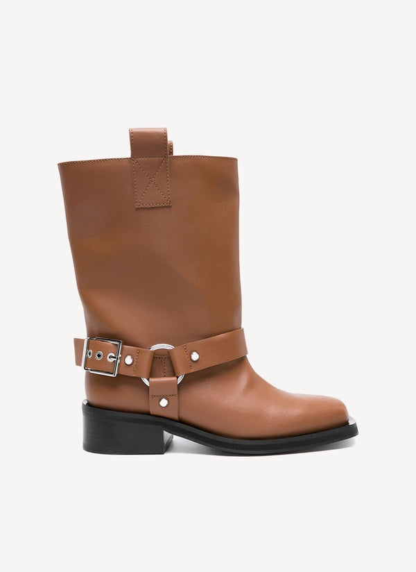 Ganni - Bottines - Marron - Femme