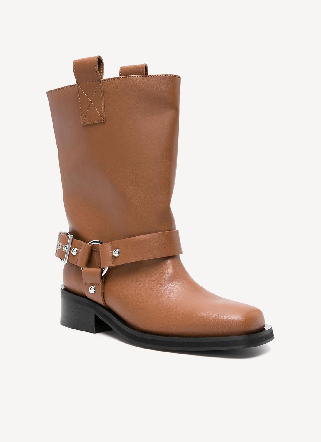 Ganni - Bottines - Marron - Femme