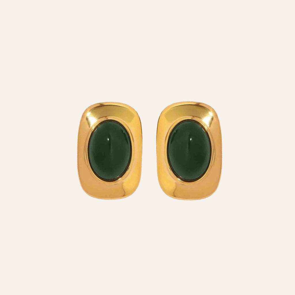 Boucles D'Oreilles Jade