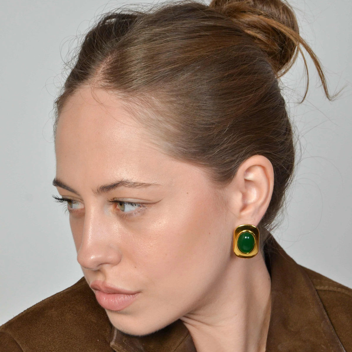 Boucles D'Oreilles Jade
