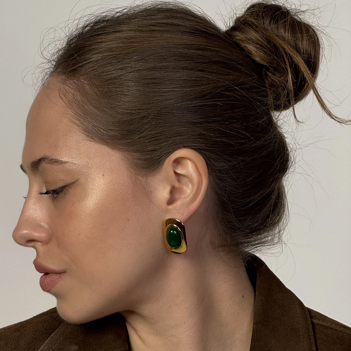 Boucles D'Oreilles Jade