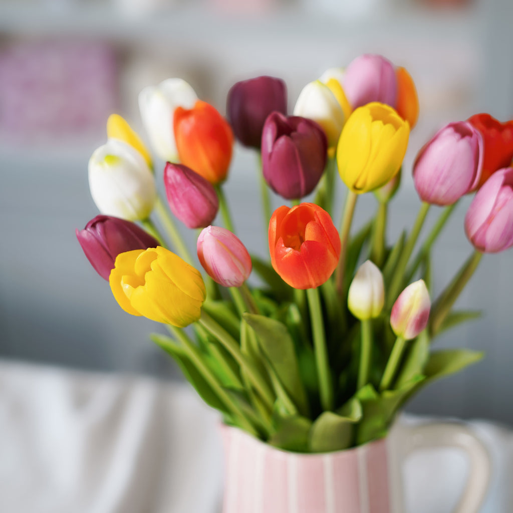 Bouquet di tulipani artificiali Capucine