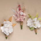 Boutonnière Fleurs En Papier Rose