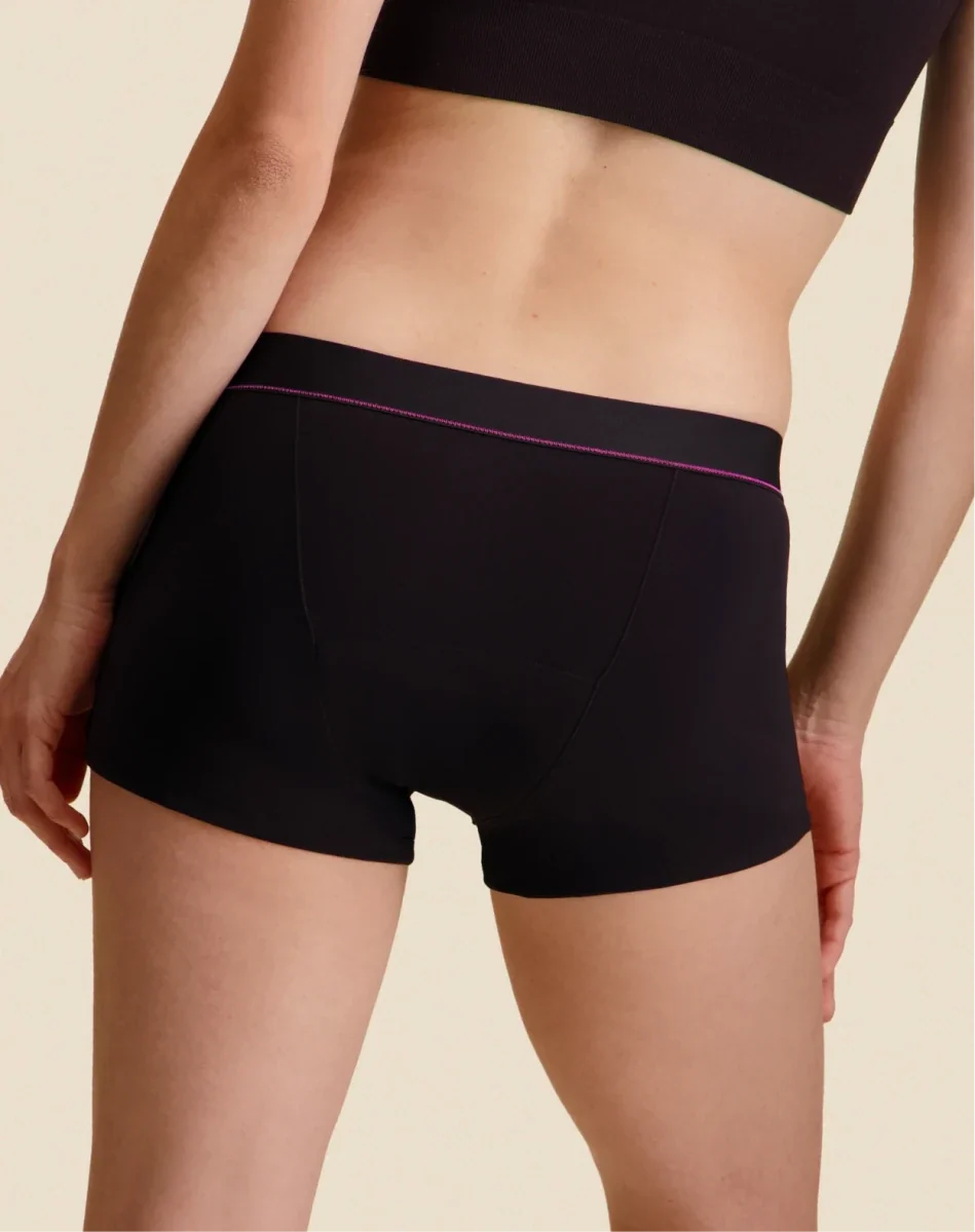 Boxer Menstruel Sport - Noir / Bleu