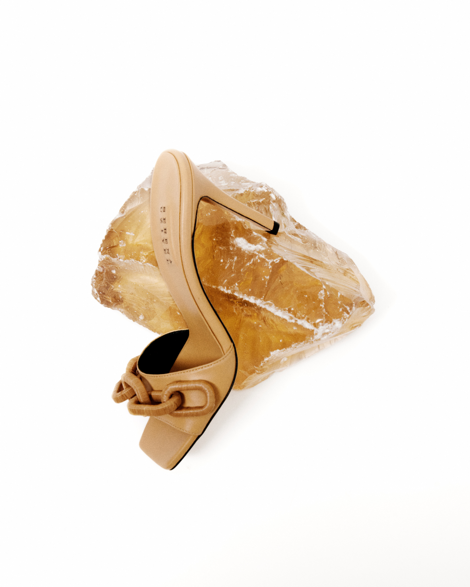 Catena Latte High-Heel Sandal