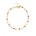 Nilaï - Pulsera Tuttifrutti - Oro / Rojo