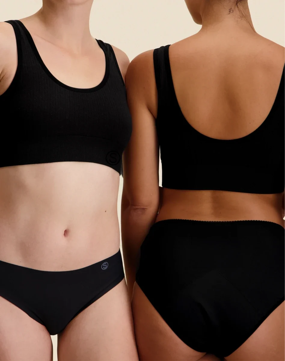 Cleo Textured Knit Bralette - Black