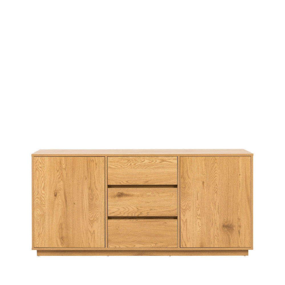 Since - Buffet 2 Portes, 3 Tiroirs - Bois - Bois Clair