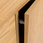 Since - Buffet 2 Portes, 3 Tiroirs - Bois - Bois Clair