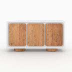 Eden - Sideboard In Off-White Concrete And Acacia Wood