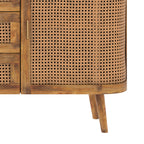 Wava - Buffet En Bois De Manguier Et Cannage