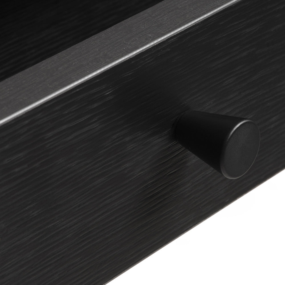 Rinto - Scrivania 1 Cassetto 1 Vano - Legno e Metallo - Nero