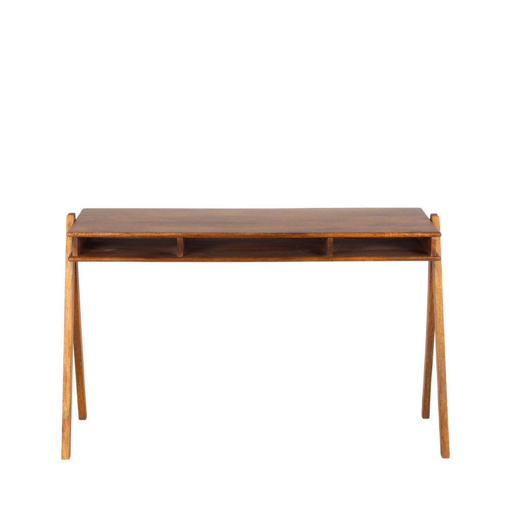 Compartment - Escritorio - Madera, 3 compartimentos - Marrón