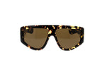 Luxury Eyewear – Okulary Przeciwsłoneczne - Bottega Veneta, brązowo-czarne okulary przeciwsłoneczne, oprawka szylkretowa, przyciemniane brązowe soczewki