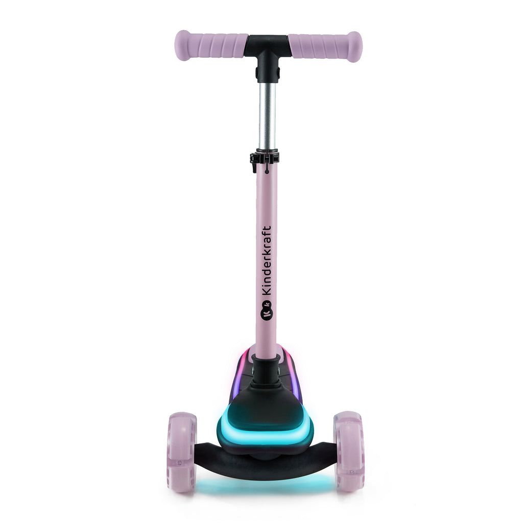 Monopattino A Tre Ruote A LED Raket Rosa
