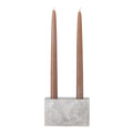 Magie - Set di 4 Portacandele - Bianco - Marmo