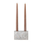 Magie - Lot de 4 Bougeoirs - Blanc - Marbre