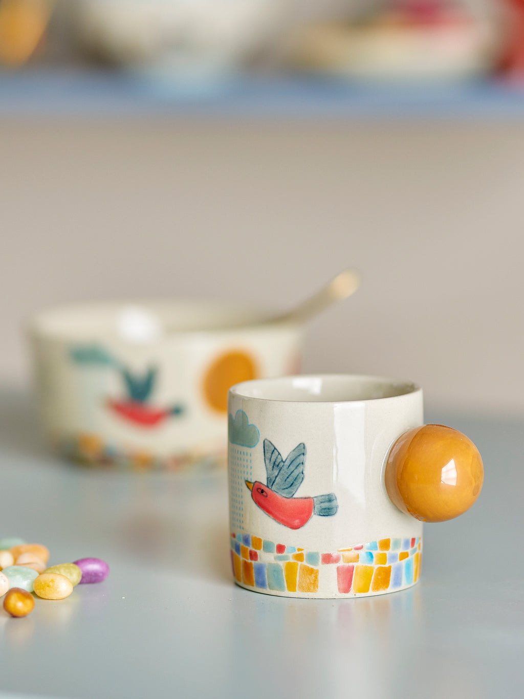 Colorine - Taza - Multicolor - Gres