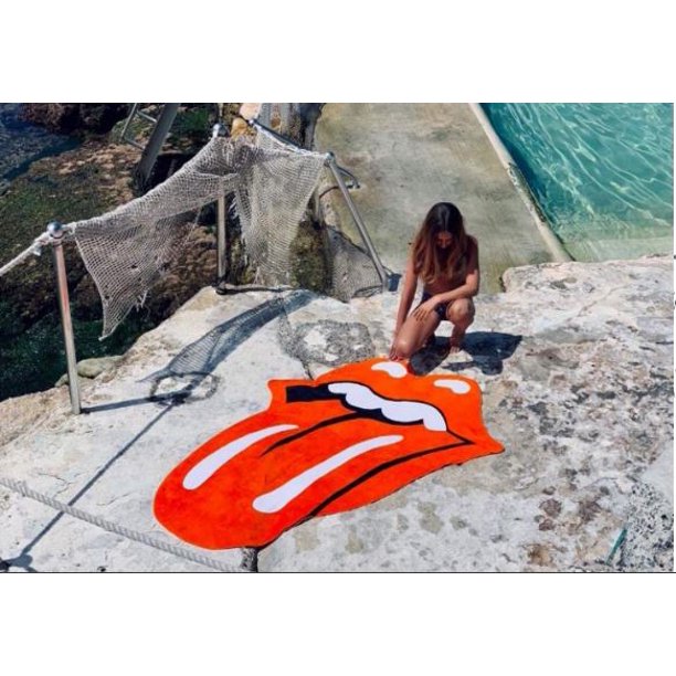 Serviette De Bain Rolling Stones Lips
