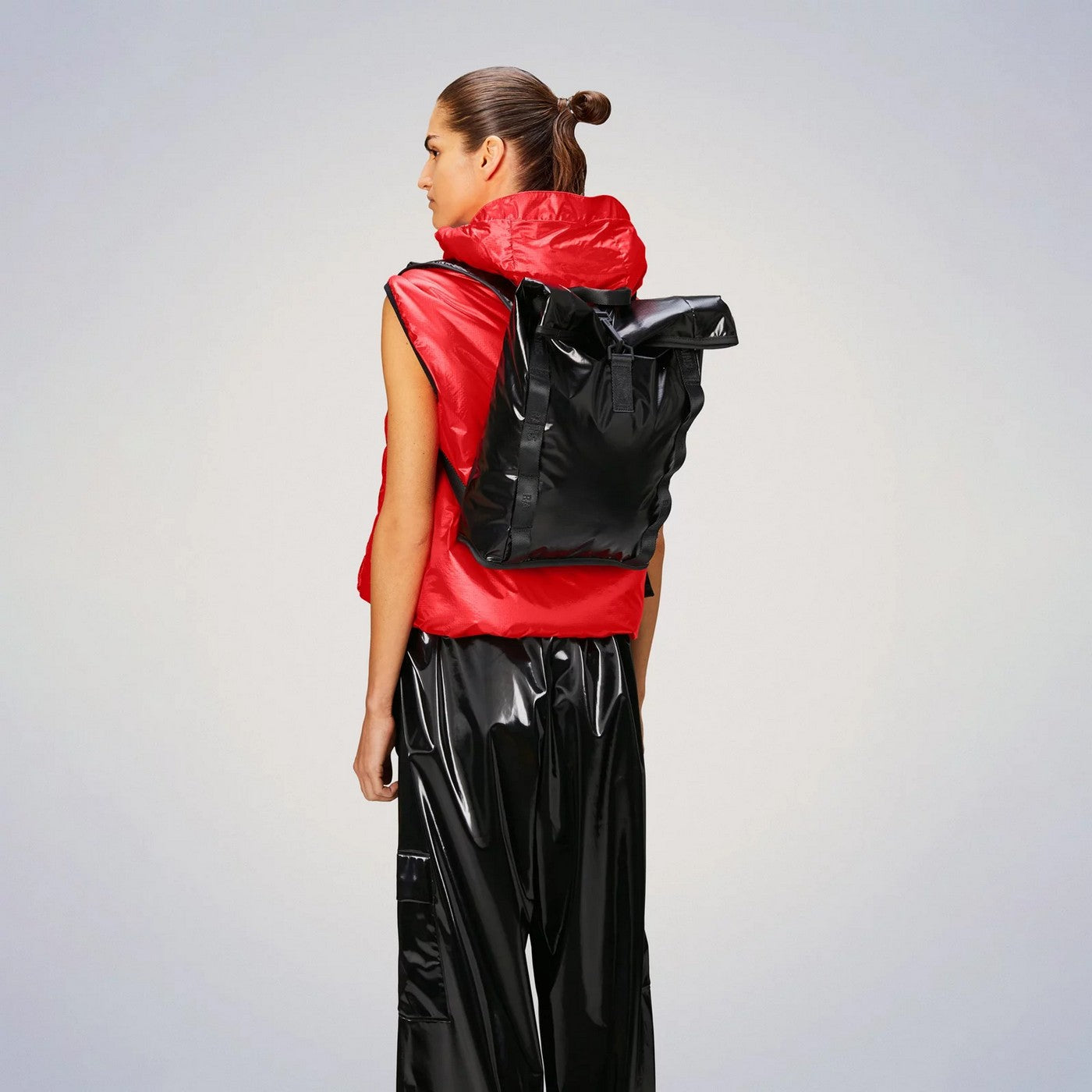 Sibu Rolltop Rucksack Mini W3 Black Bag - Unisex