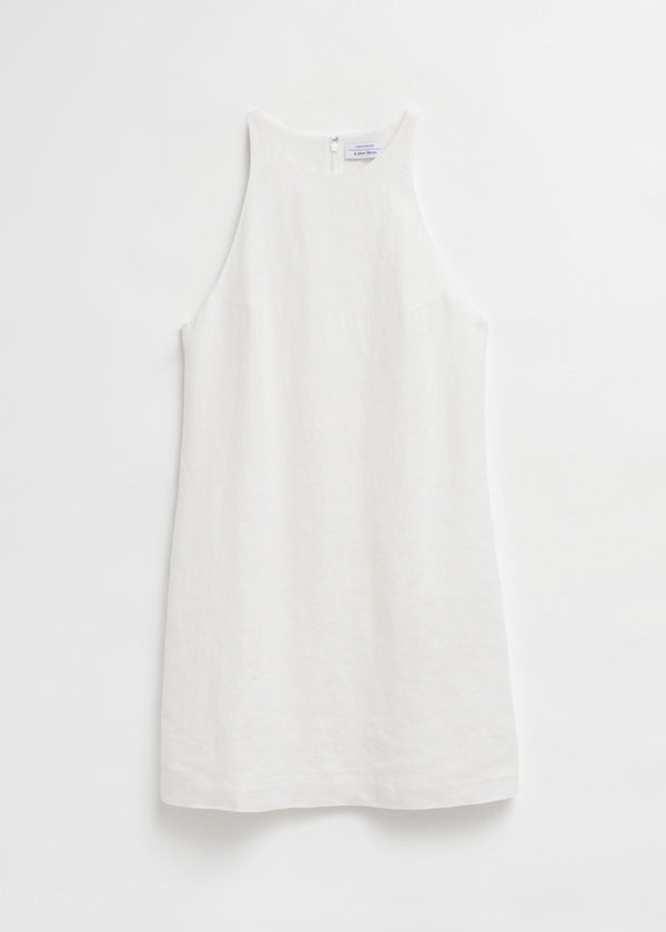 Pa Kitty Linen Dress - White