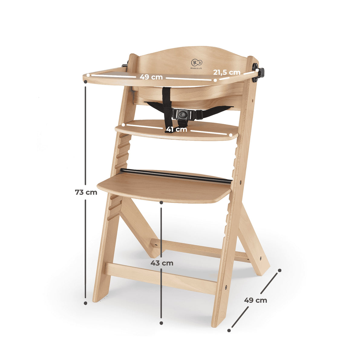 Chaise Haute Enock En Bois