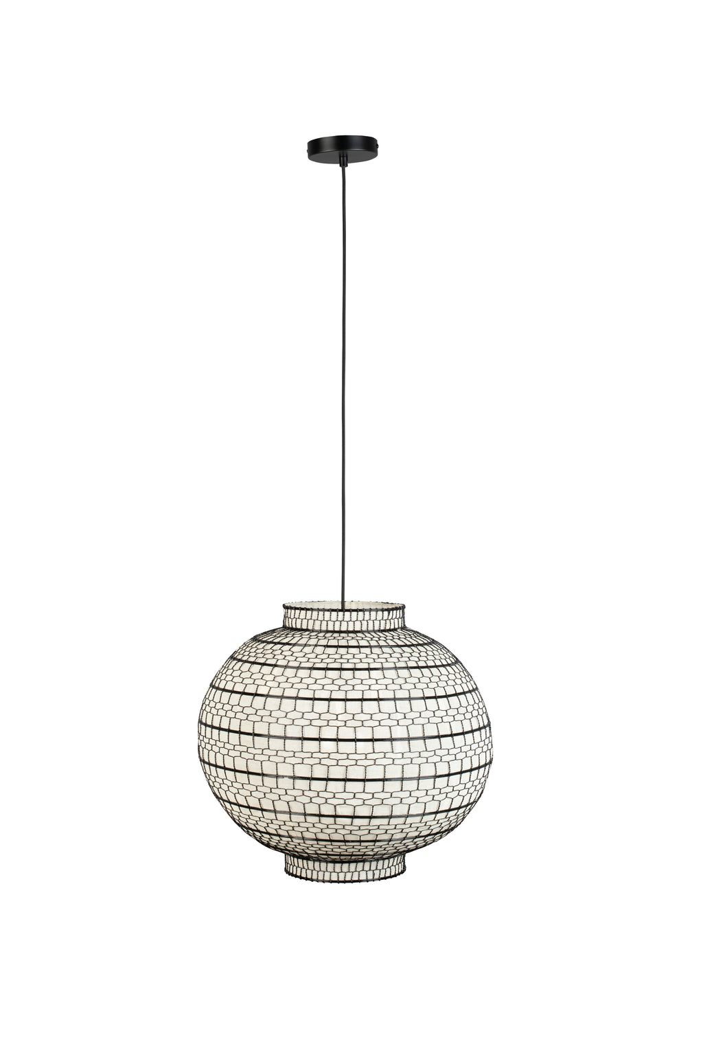 Ming Ronde '45 - Pendant Lamp - Iron - White