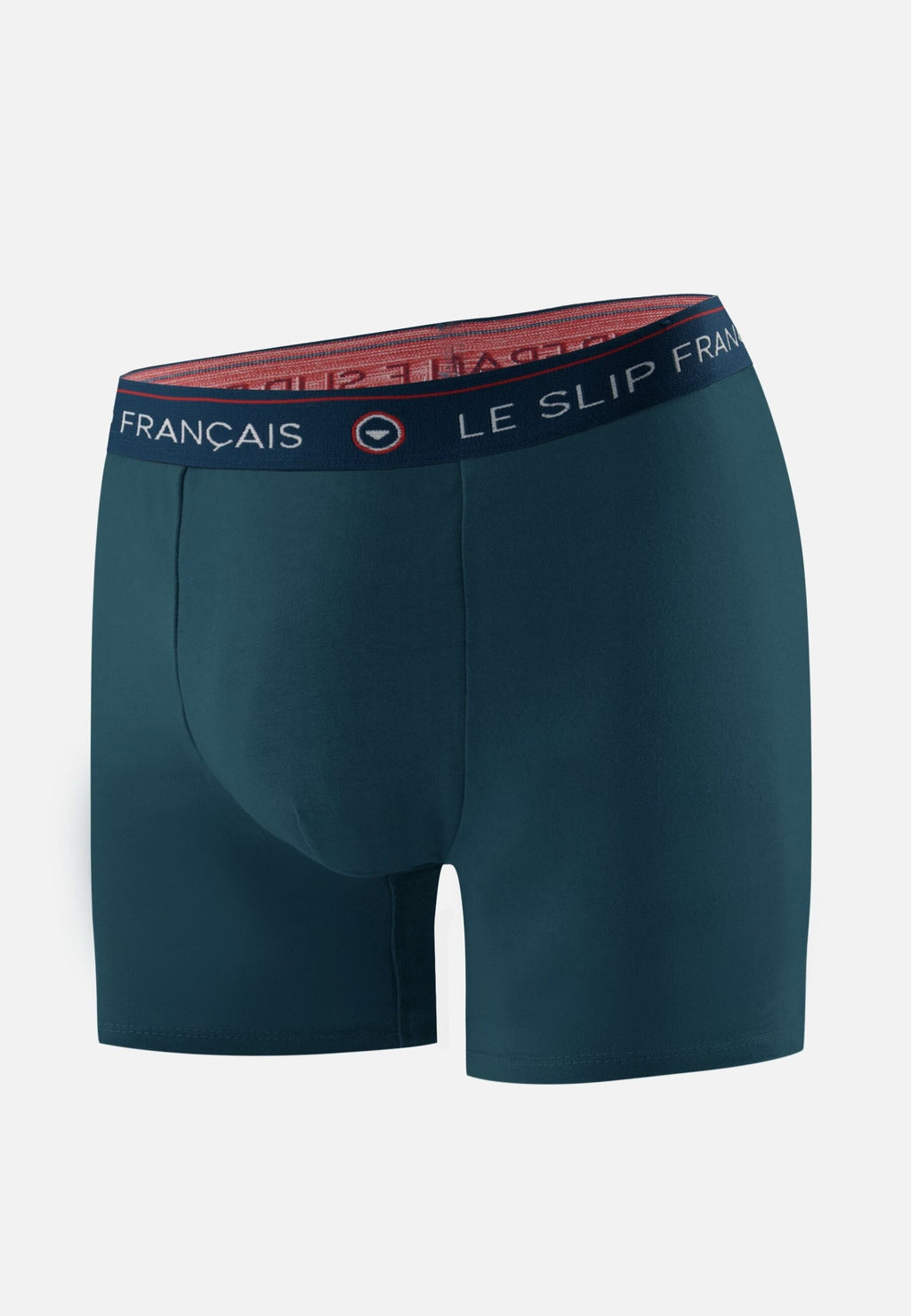Boxer Redoutable Long En Coton - Bleu Canard