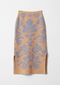 Jupe Ve Hilem En Maille - Bleue