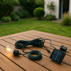 Enna Solar - Cable Exterior - Plástico - Negro