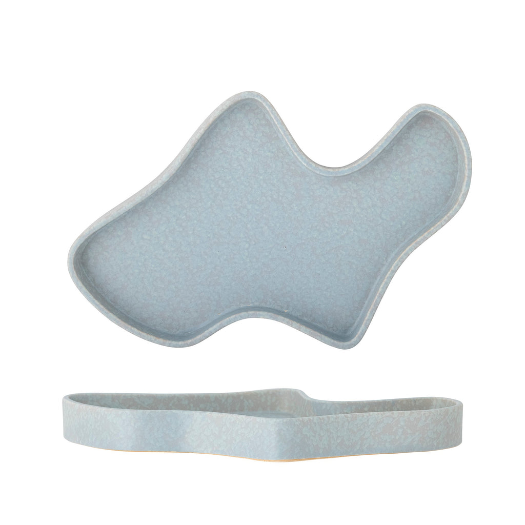 Lakey - Lot de 4 Plateaux - Bleu - Grès