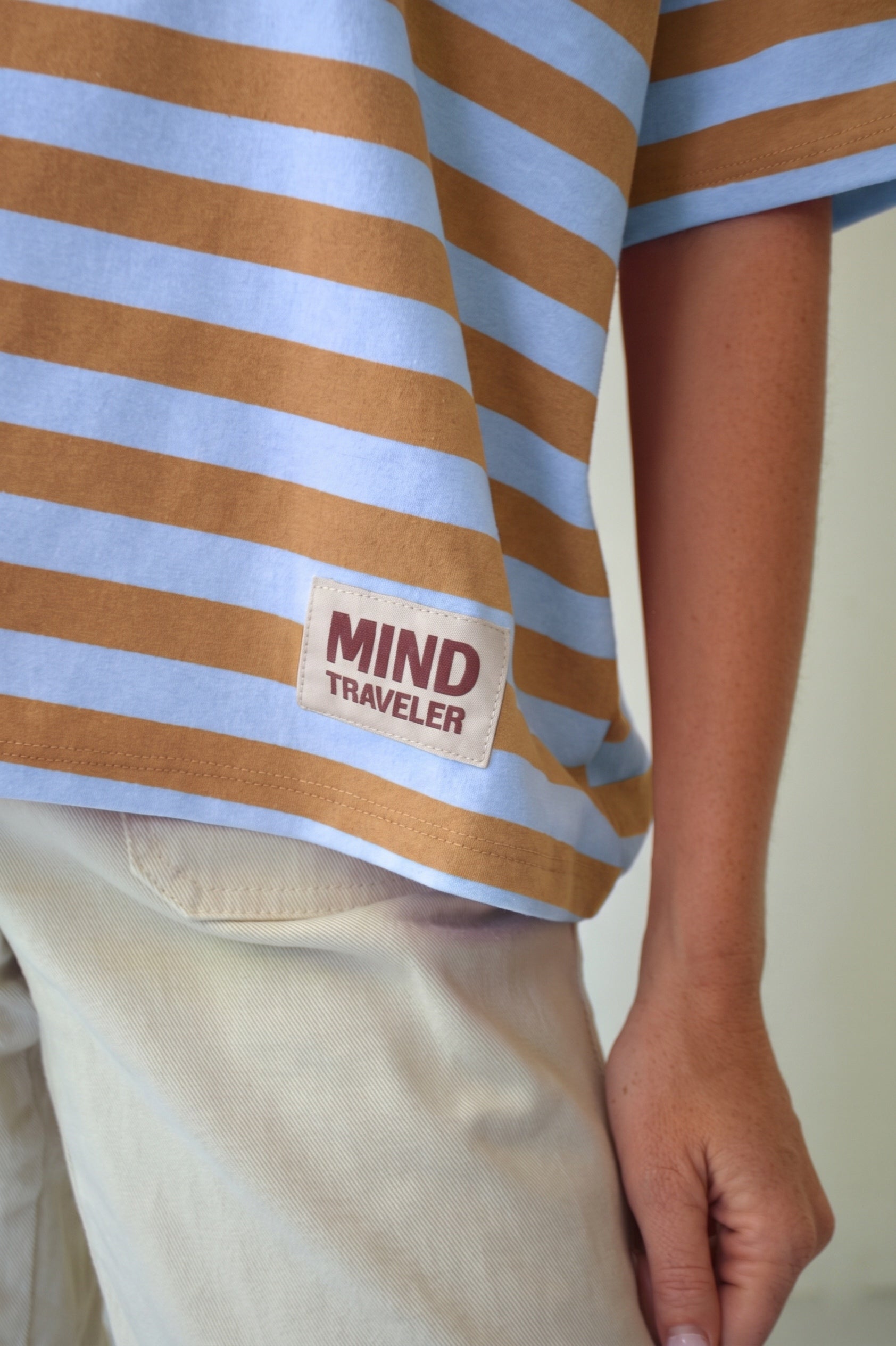 Light Blue And Brown Nunu T-Shirt