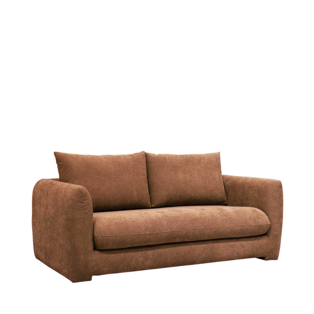 Wiame - Canapé 2,5 Places - Tissu - Terracotta
