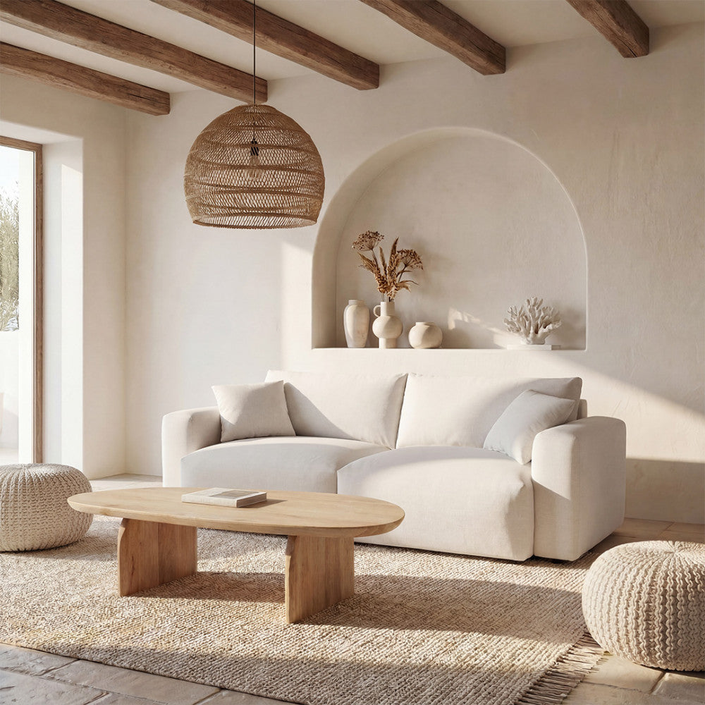 Limona - Divano 3 posti - Tessuto - Beige
