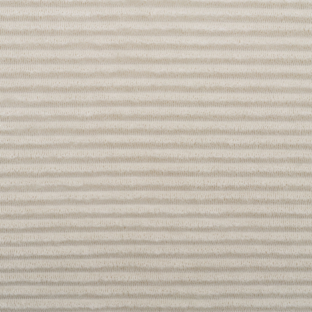 Jul - Canapé D'Angle Convertible Réversible 4 Places - Velours Côtelé - Beige