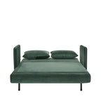 Belushi - Sofá cama de 2 plazas - Terciopelo - Verde bosque
