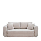 Lou - Divano Letto Compresso 3 Posti - Tessuto - Beige